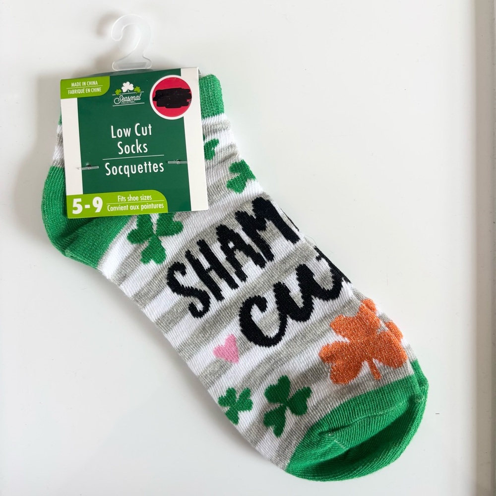 St. Patrick’s Day Shamrock Cutie Socks Women’s Size 5-9